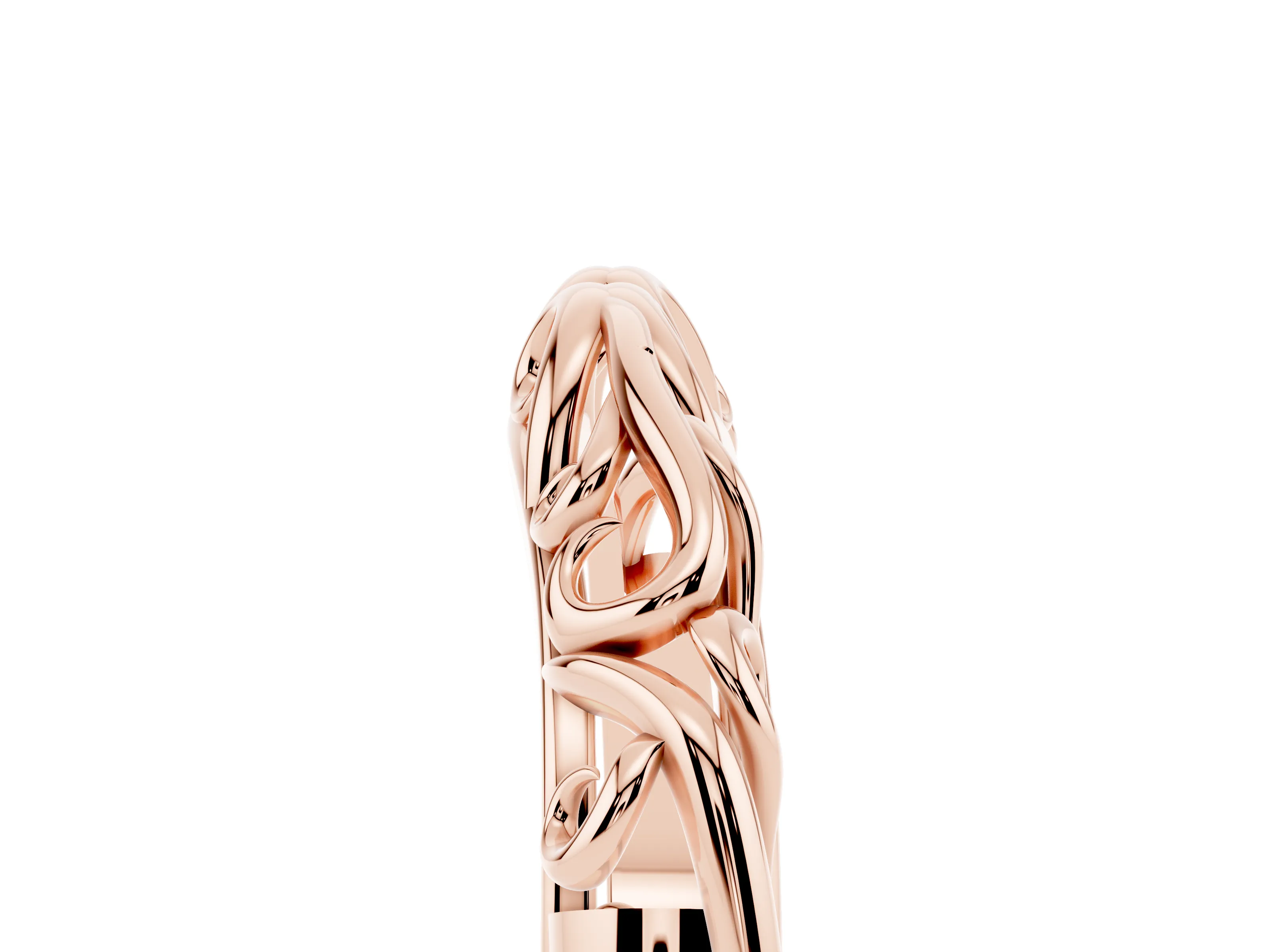 Twisted Vine Filigree Band Set in Rose gold
