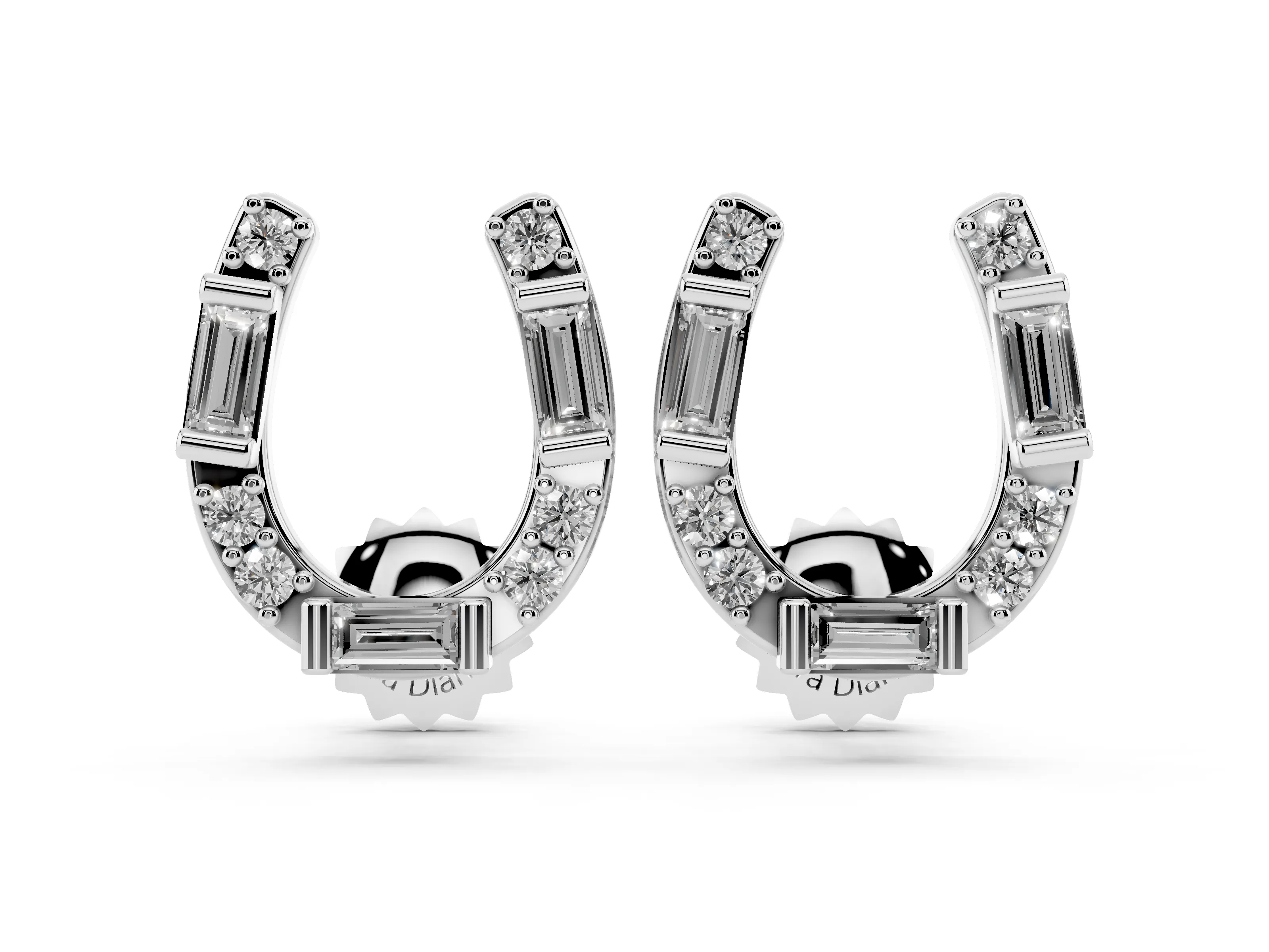 Lab-Grown Diamond Baguette Earrings