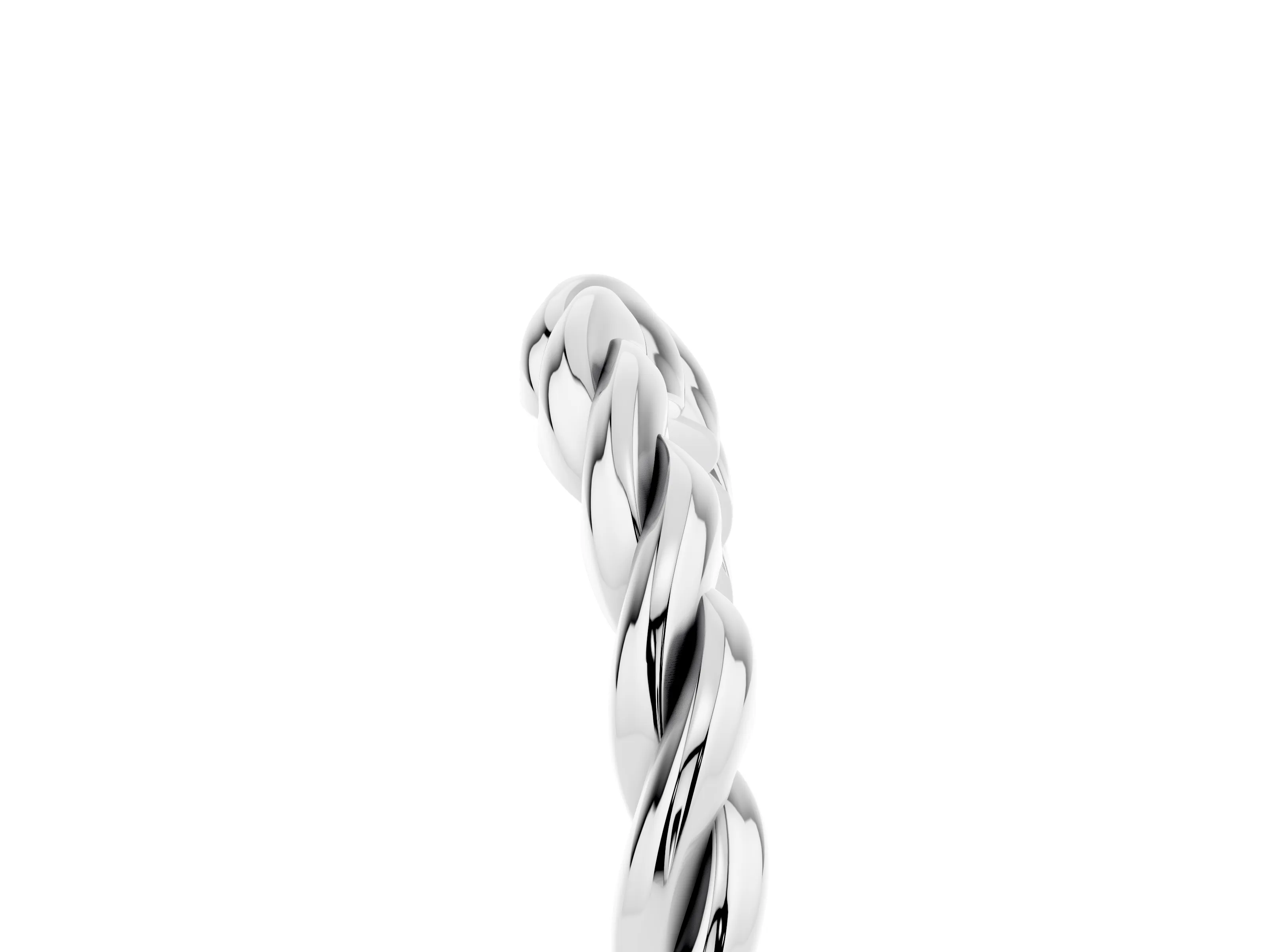 Marquise Diamond Twist Eternity Band Set in Silver with Bezel Setting