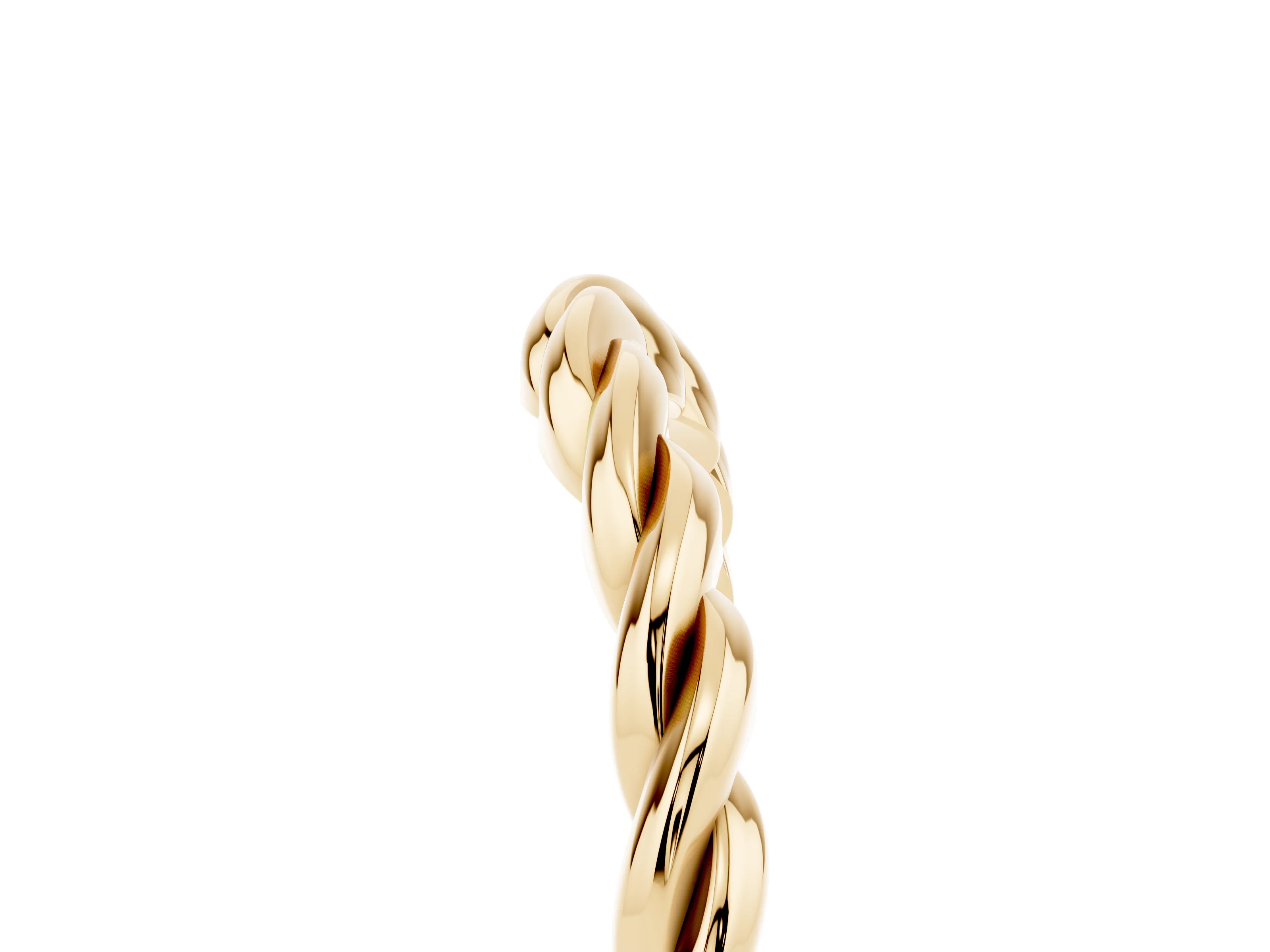 Marquise Diamond Twist Eternity Band Set in Yellow gold with Bezel Setting