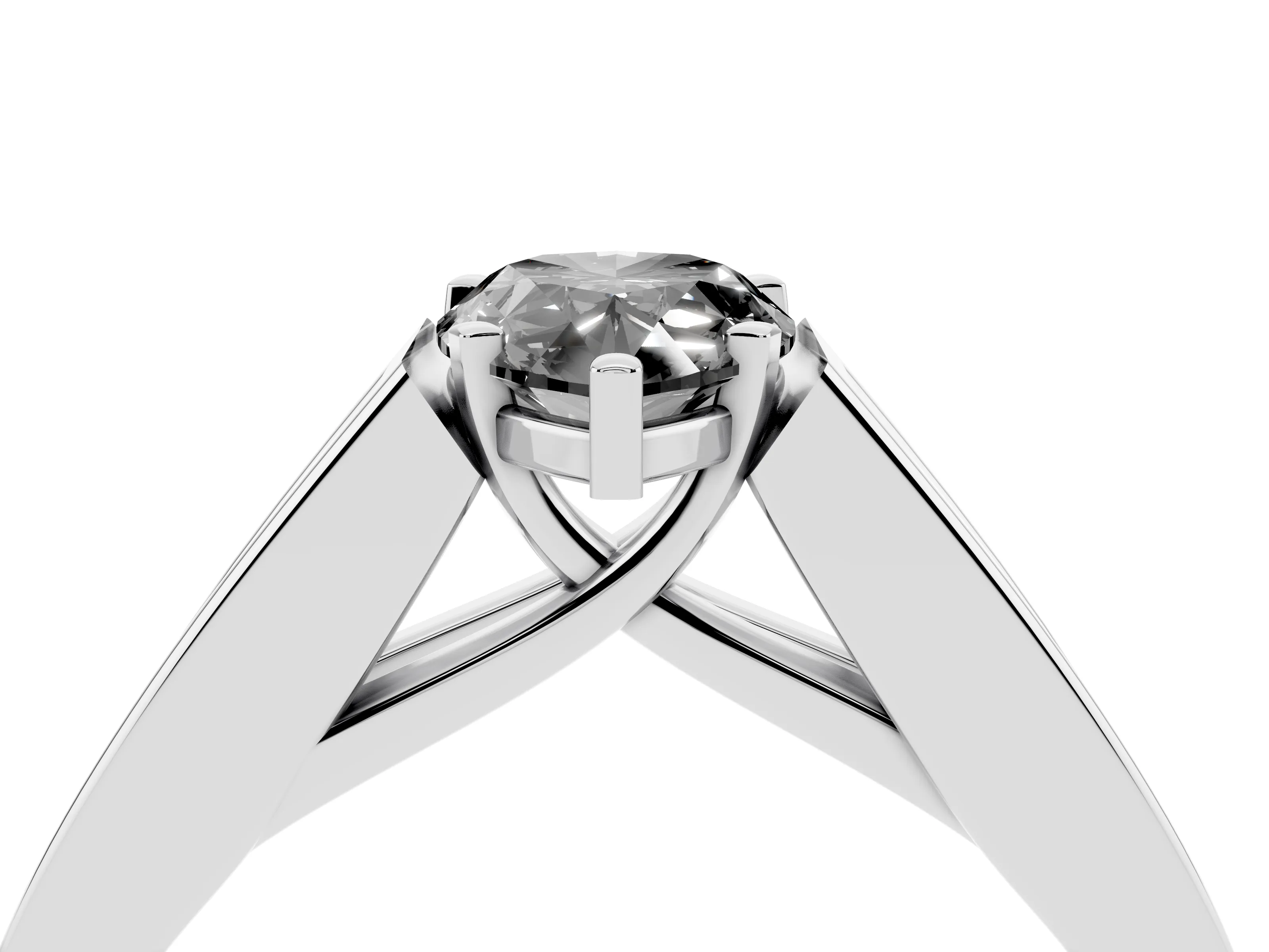 Fancy Black Pear Cut Diamond Solitaire Ring Set in White gold with Channel-Set Accent Stones and Prong Setting
