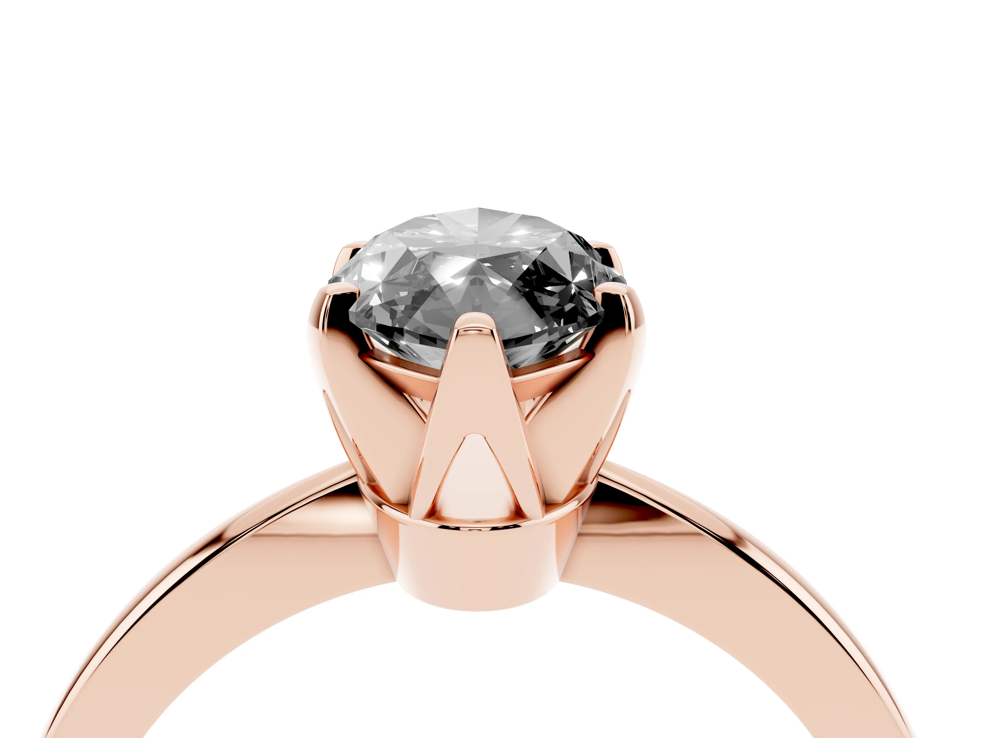 Fancy Black Marquise Cut Diamond Solitaire Engagement Ring Set in Rose gold with Slim Tapered Solitaire Band