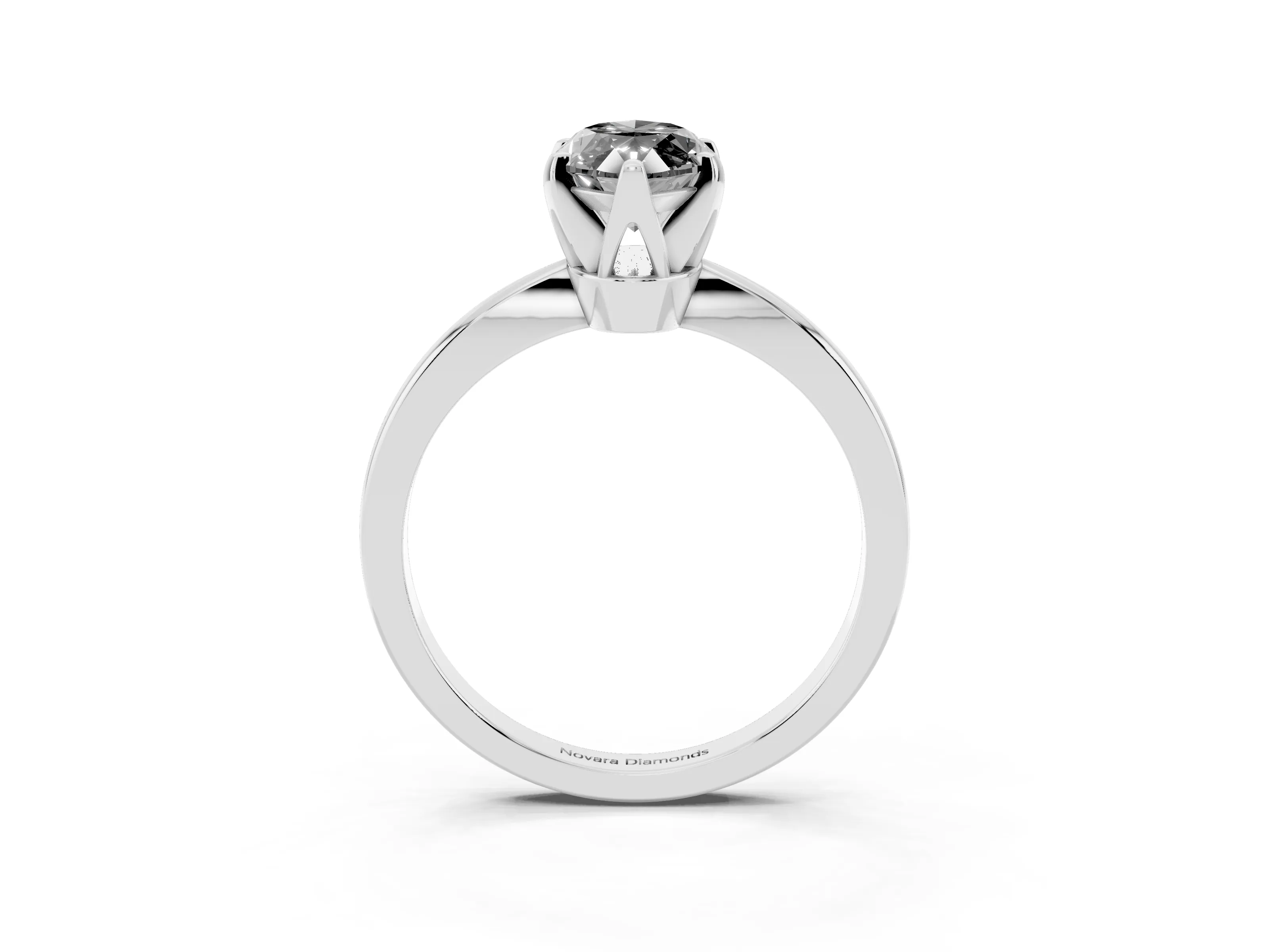 Fancy Black Marquise Cut Diamond Solitaire Engagement Ring Set in Platinum with Slim Tapered Solitaire Band