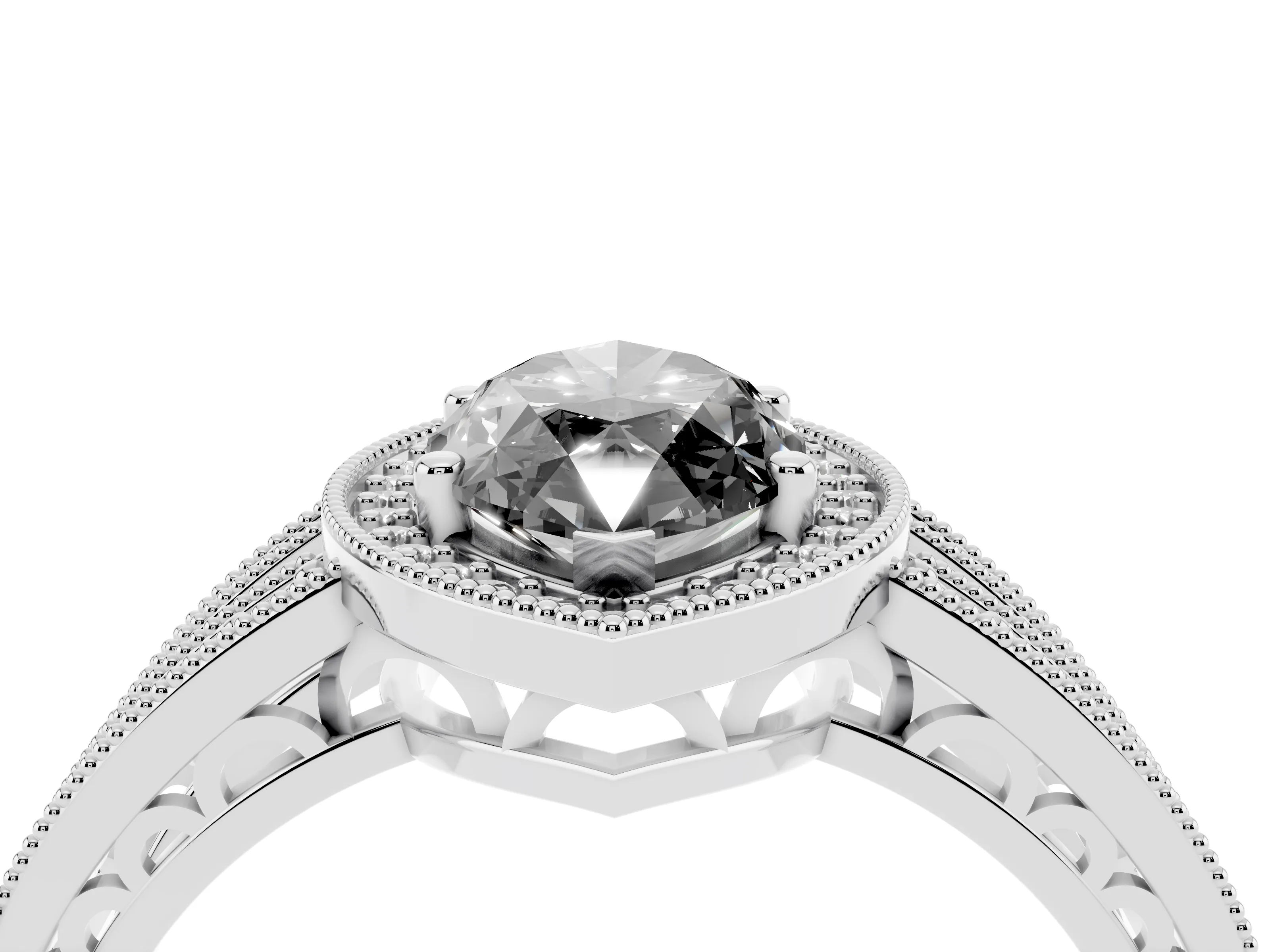 Fancy Black Marquise Cut Diamond Halo Ring Set in Platinum with Accent Split Shank and Prong Setting
