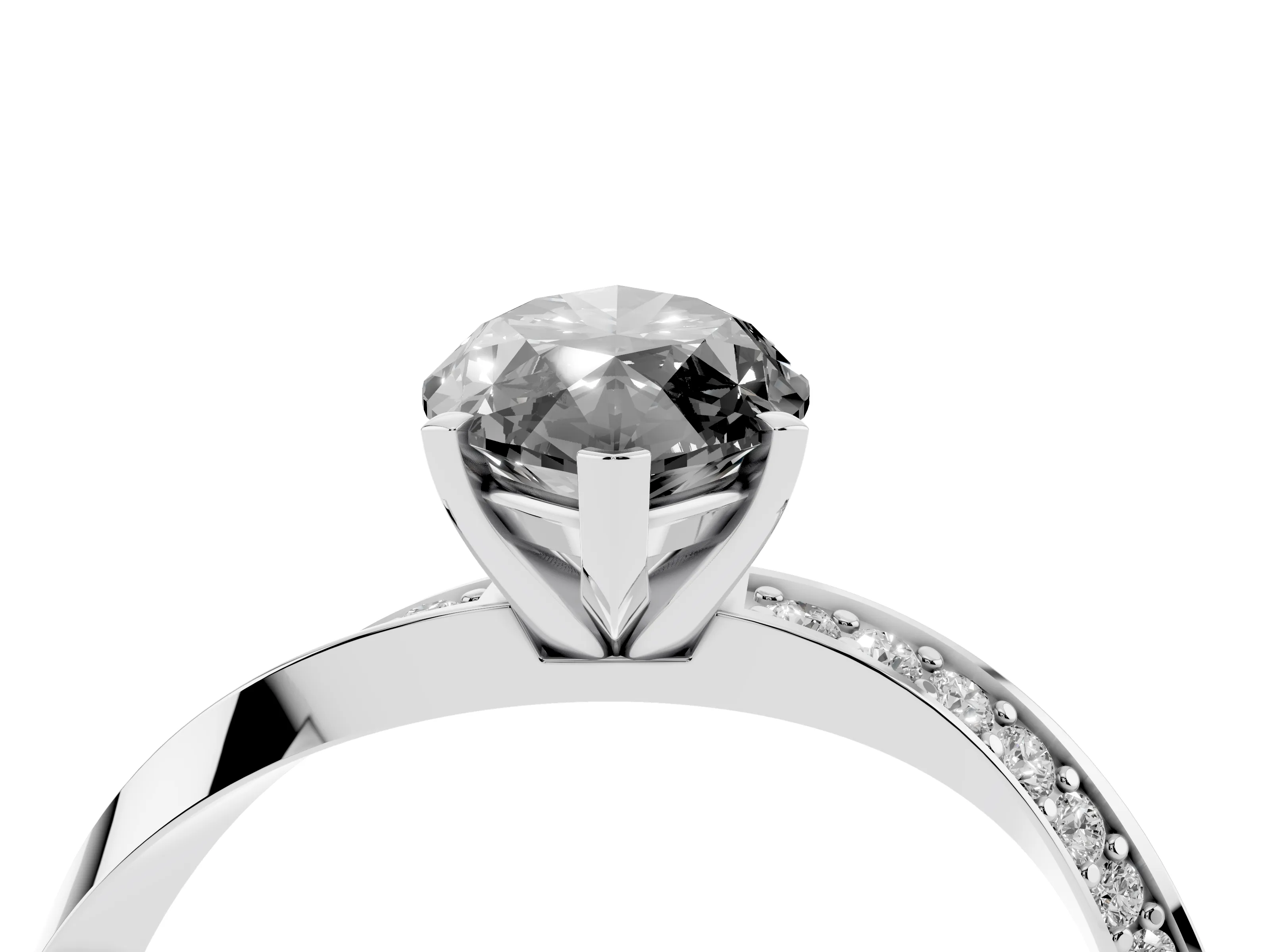 Fancy Black Marquise Cut Diamond Engagement Ring Set in Platinum with Side Stone Accents and Prong Setting