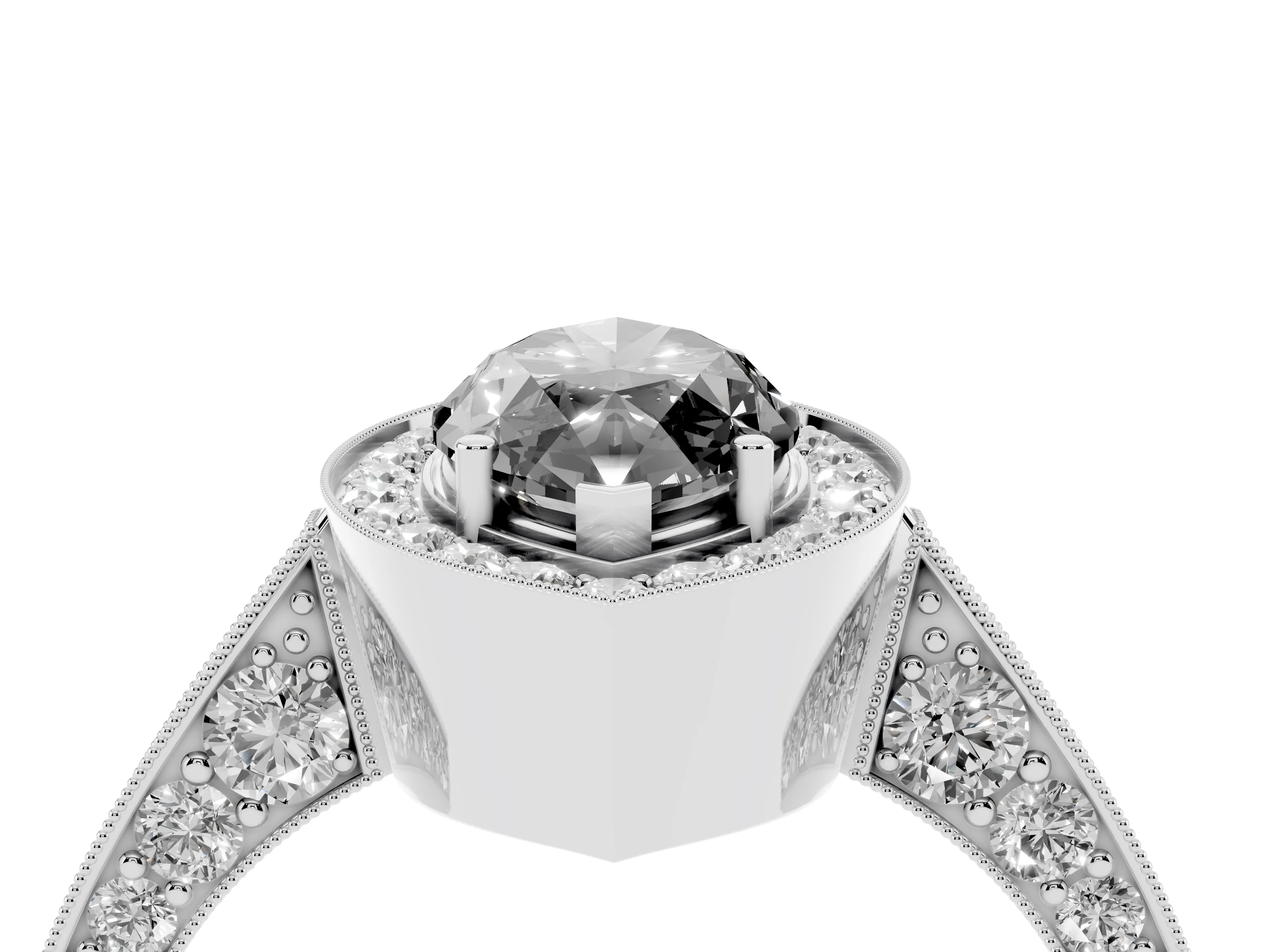 Fancy Black Marquise Cut Diamond Halo Engagement Ring Set in Silver with Accent Split Shank Band