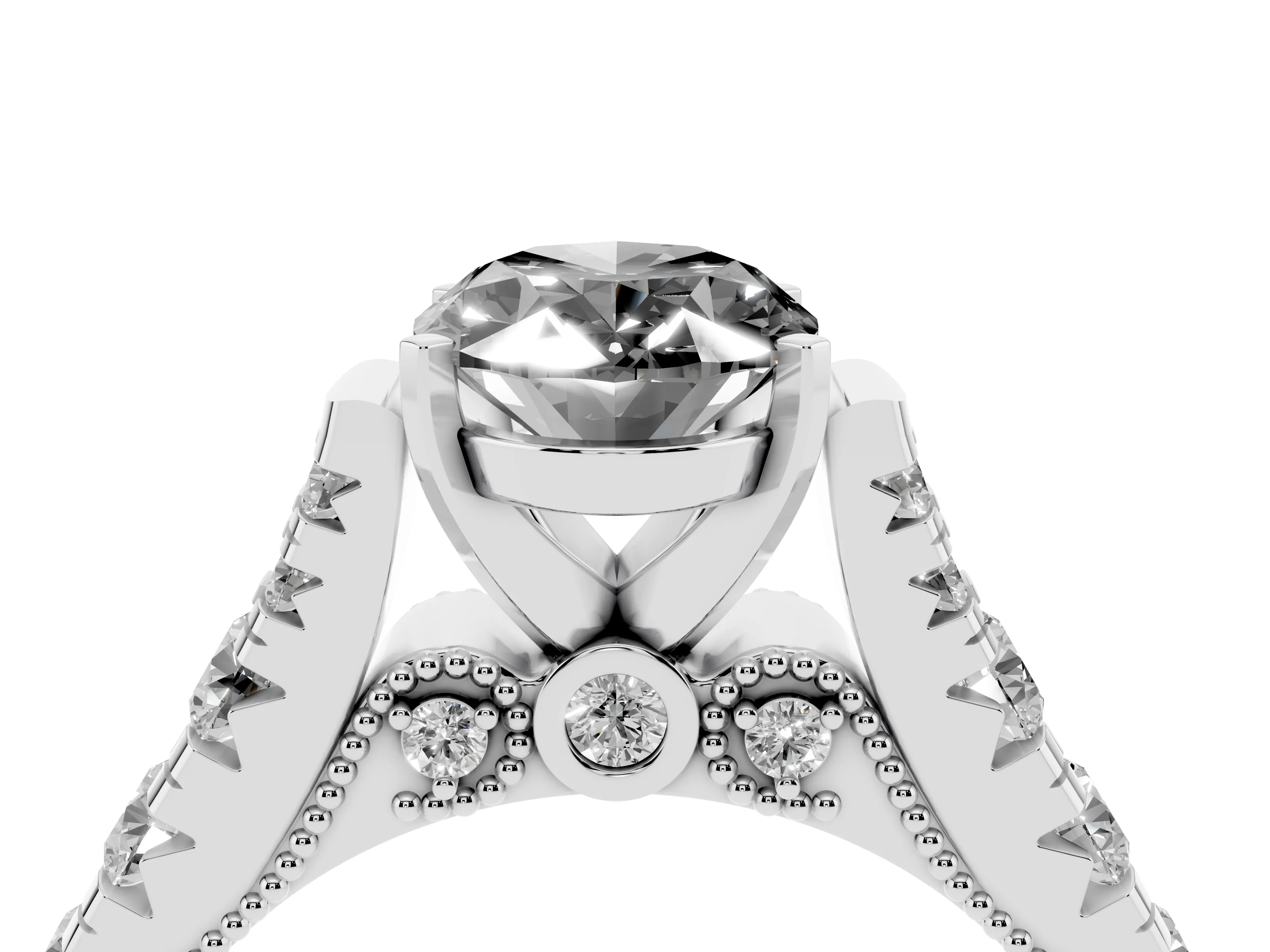Fancy Black Oval Cut Diamond Classic Solitaire Ring Set in Platinum with Pavé Band and Prong Setting