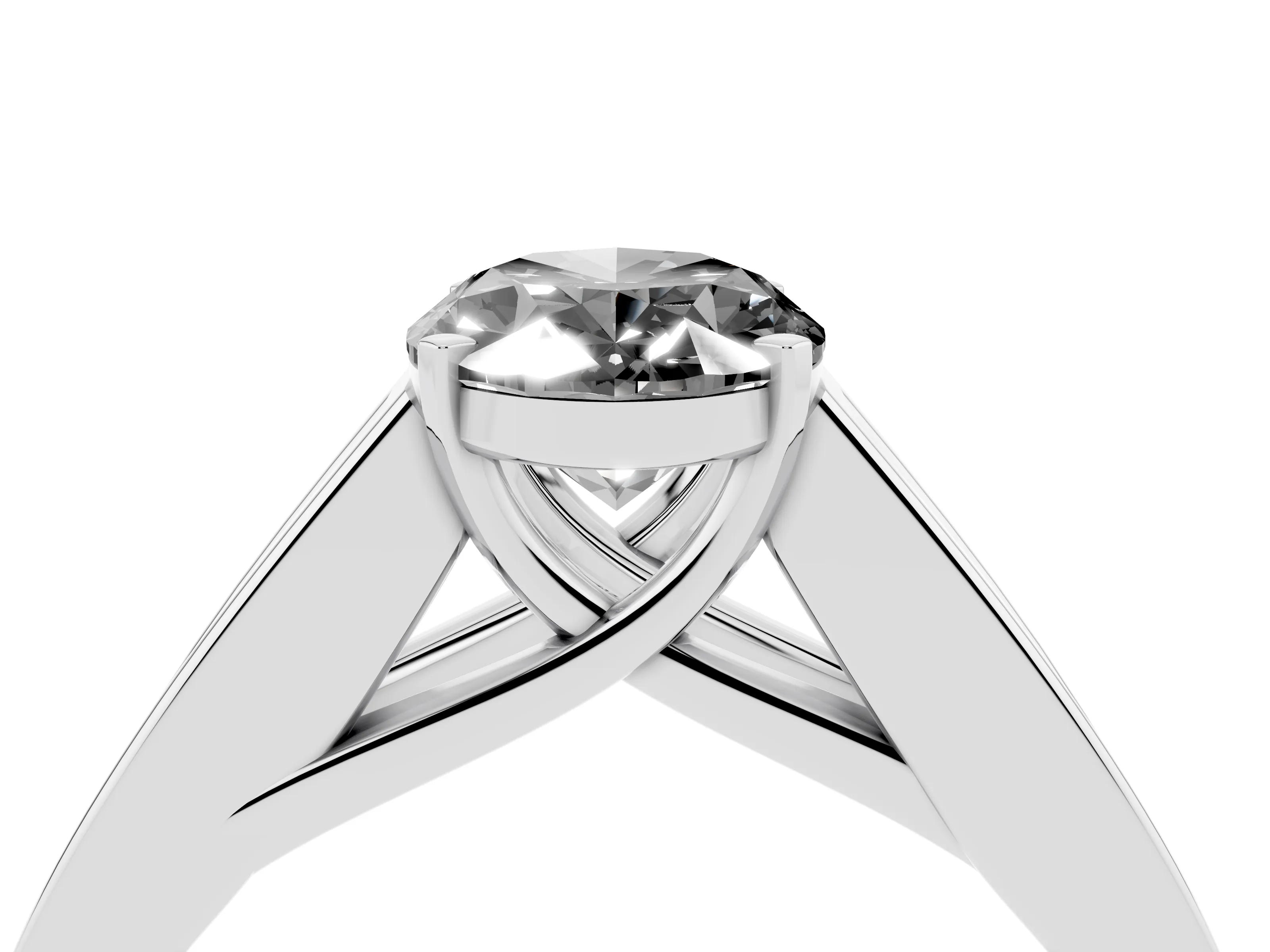 Fancy Black Oval Cut Diamond Solitaire Ring Set in White gold with Channel-Set Accent Stones and Prong Setting