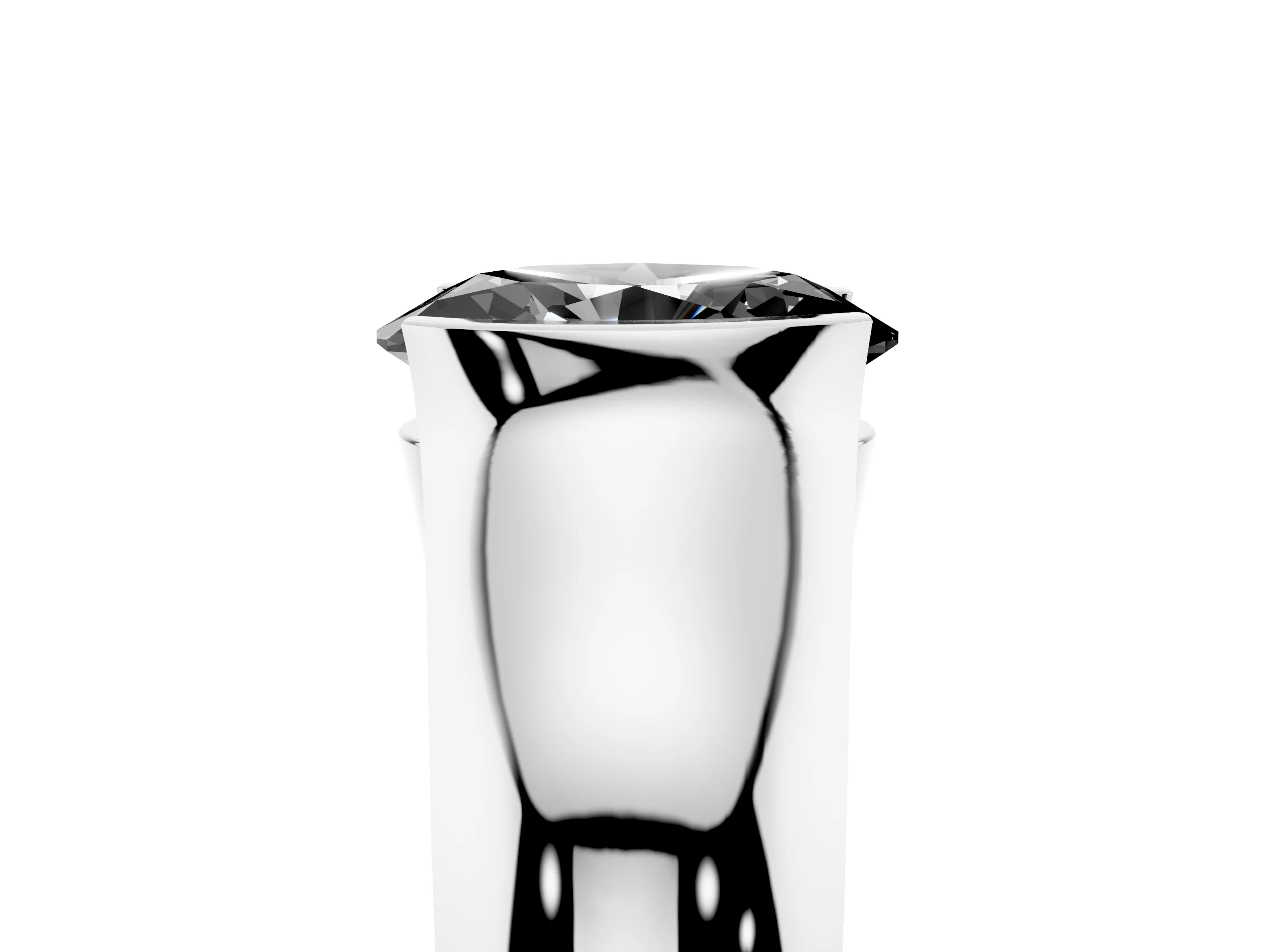 Fancy Black Oval Cut Diamond Bezel Solitaire Ring Set in White gold with Wide Band