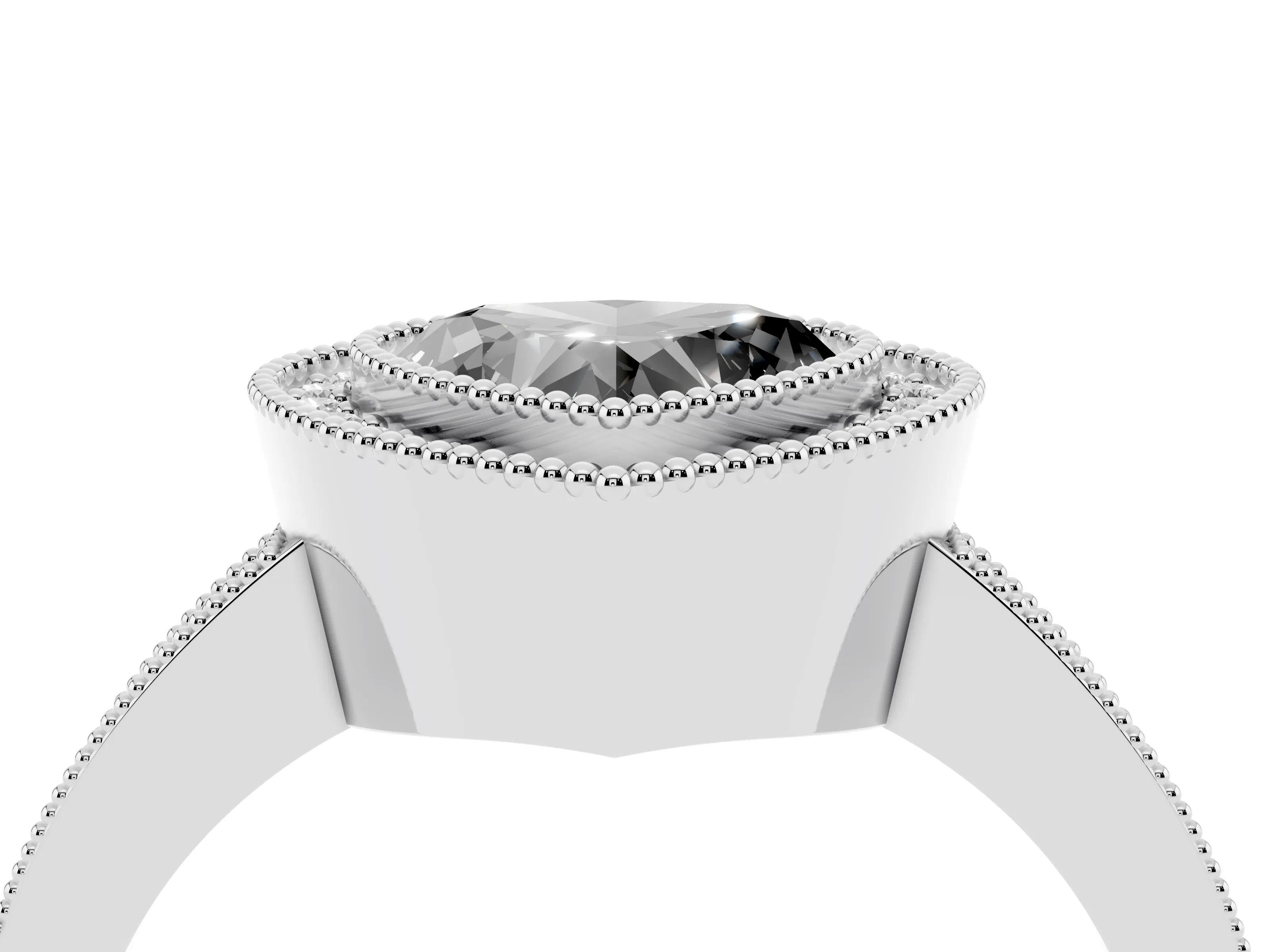 Fancy Black Heart Cut Diamond Halo Engagement Ring Set in Platinum with Pavé Band and Round Halo Stones